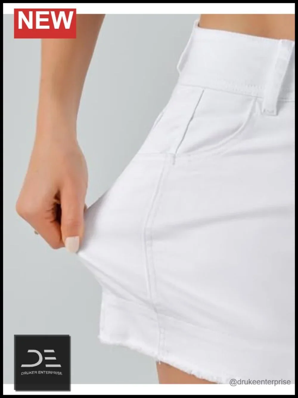 High Waisted Stretchy Frayed Hem Denim Jean Shorts